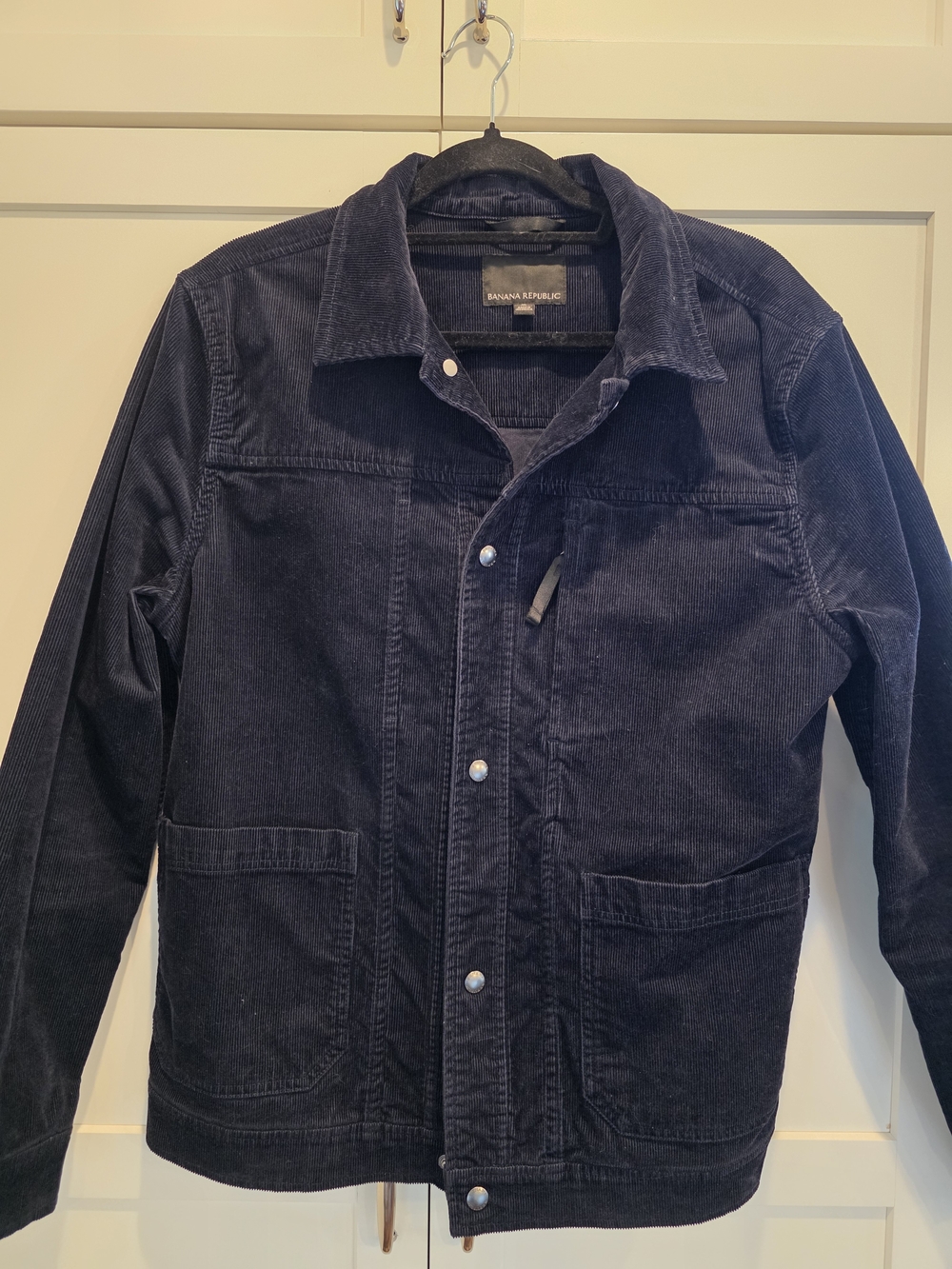 Banana Republic Men’s Dark Navy Corduroy Shirt Jacket